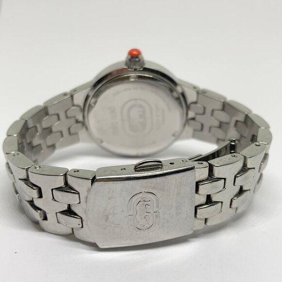 Mark Ecko “Non-stop” quartz analog women’s watch 35mm case silver tone running - Picture 4 of 7